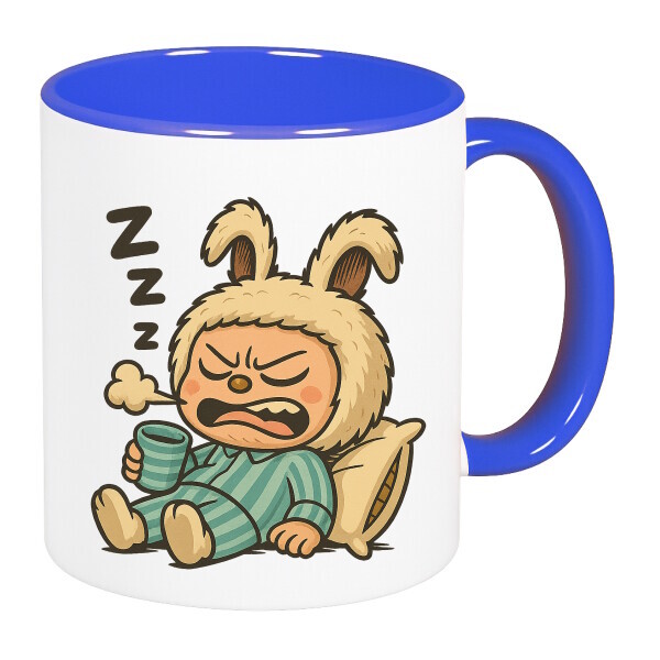 Színes fülű és belsejű bögre