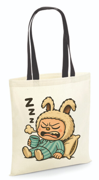 Vászontáska - színes fülű 