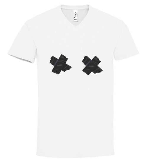 Unisex V nyakú póló