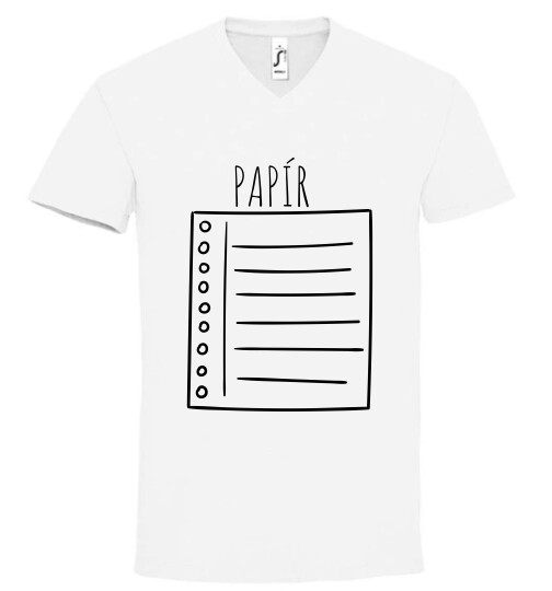 Unisex V nyakú póló