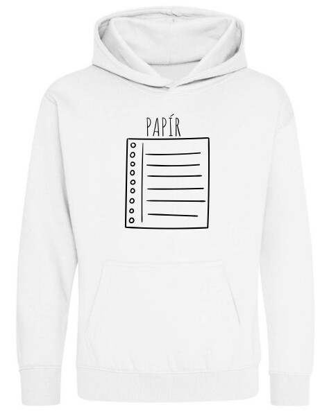 Kapucnis belebújós gyerek pulóver