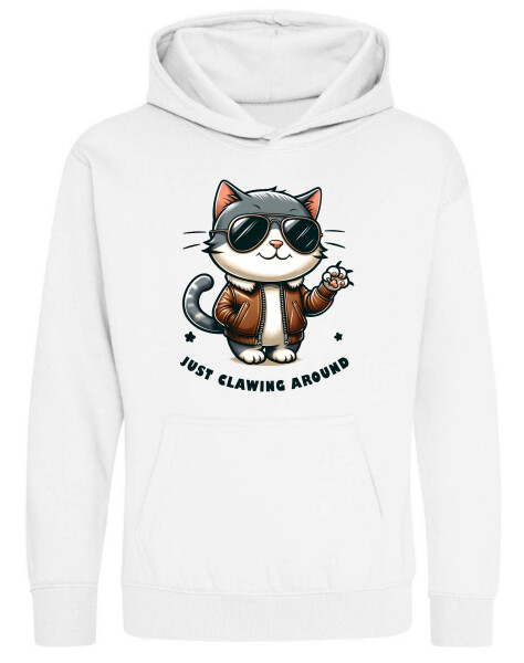 Kapucnis belebújós gyerek pulóver