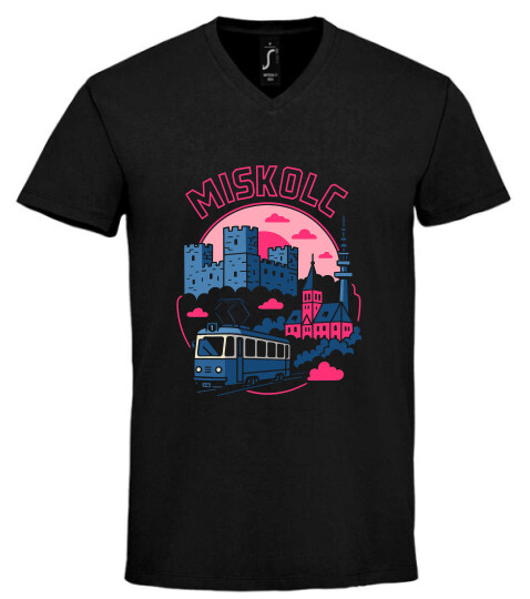 Unisex V nyakú póló