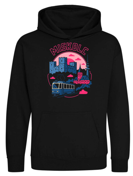 Kapucnis belebújós gyerek pulóver