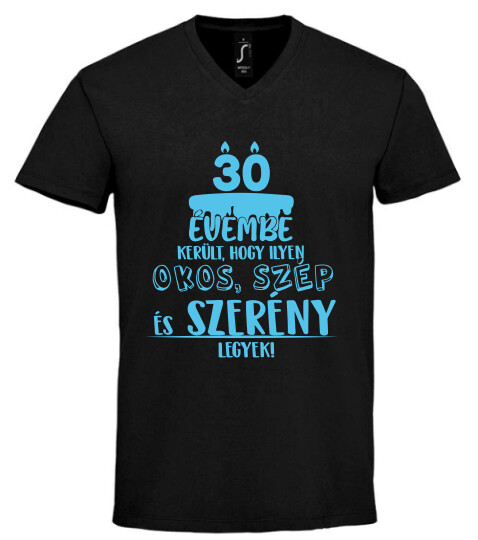 Unisex V nyakú póló