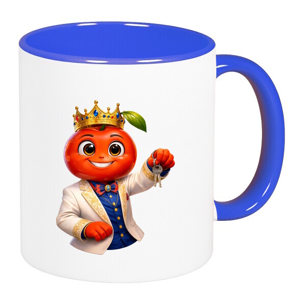 Színes fülű és belsejű bögre