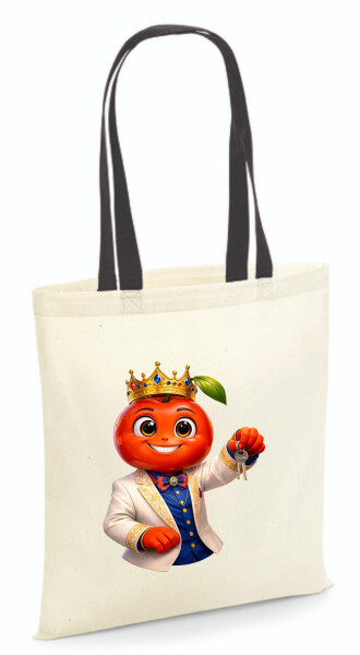 Vászontáska - színes fülű 