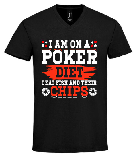 Unisex V nyakú póló