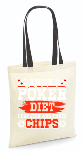 Vászontáska - színes fülű 