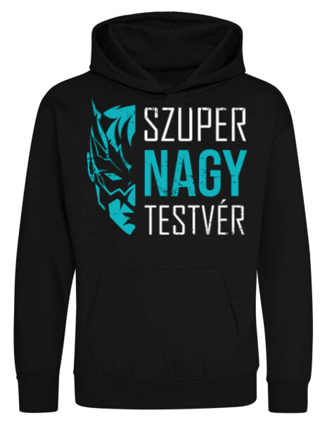 Kapucnis belebújós gyerek pulóver