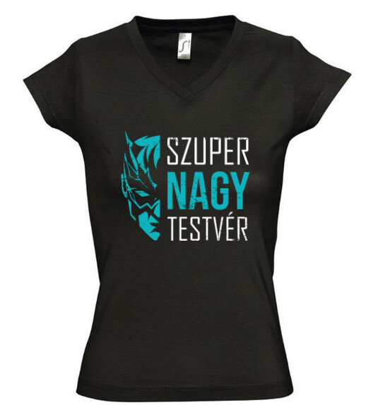 Női V nyakú póló