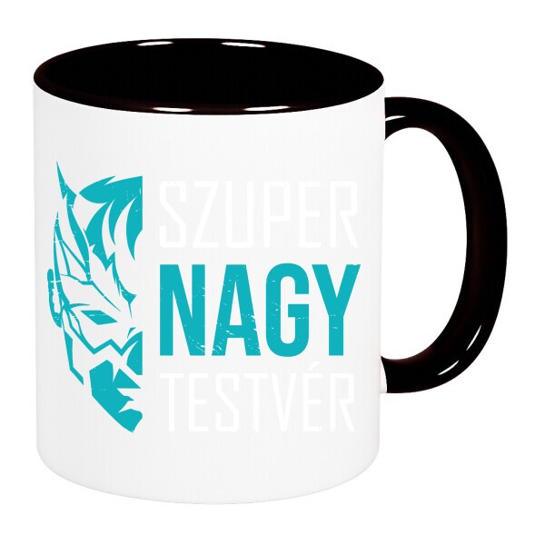 Színes fülű és belsejű bögre