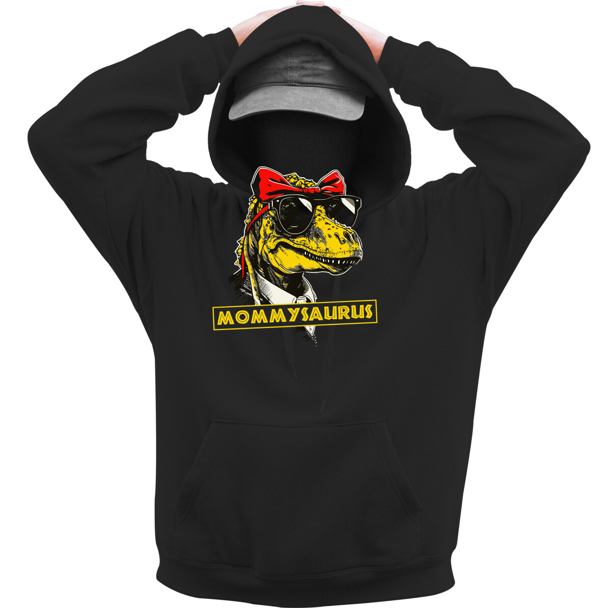 Kapucnis belebújós pulóver