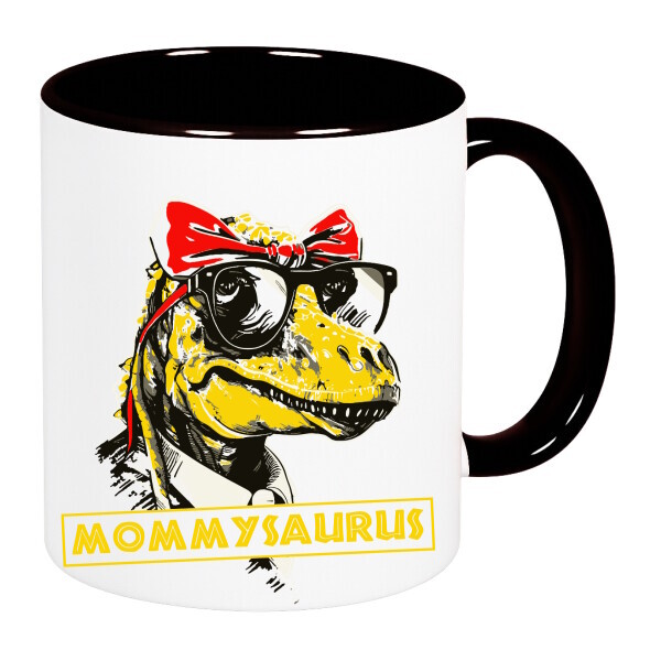 Színes fülű és belsejű bögre