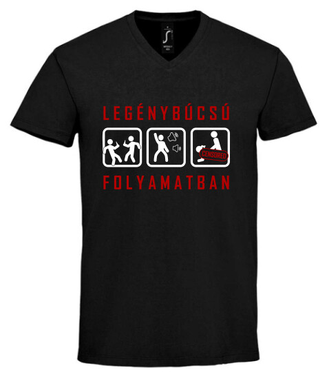 Unisex V nyakú póló