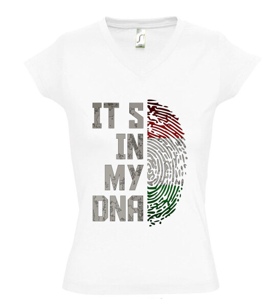 Női V nyakú póló