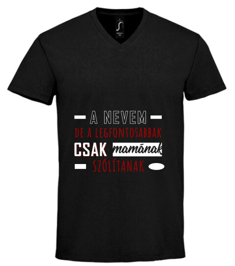 Unisex V nyakú póló