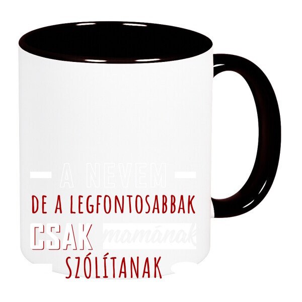 Színes fülű és belsejű bögre