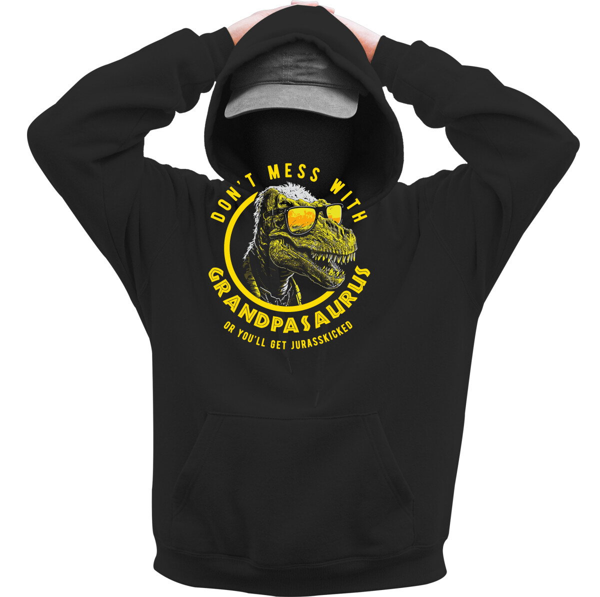 Kapucnis belebújós pulóver