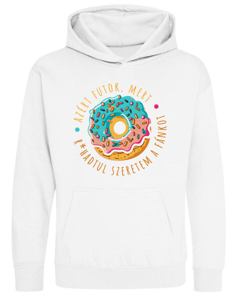 Kapucnis belebújós gyerek pulóver