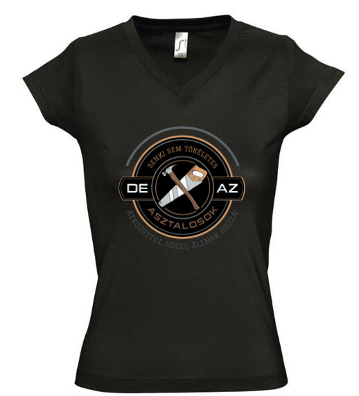 Női V nyakú póló