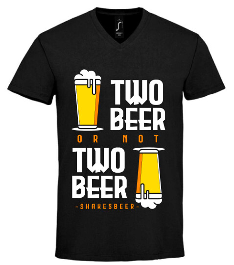 Unisex V nyakú póló