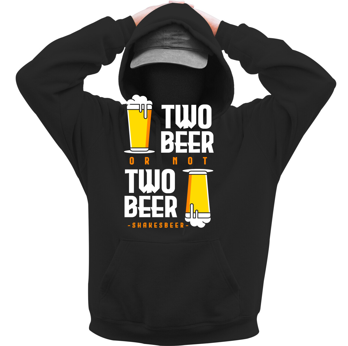 Kapucnis belebújós pulóver