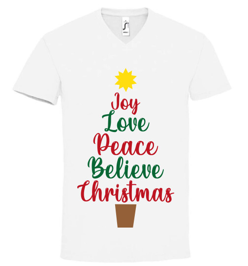 Unisex V nyakú póló