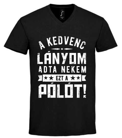 Unisex V nyakú póló