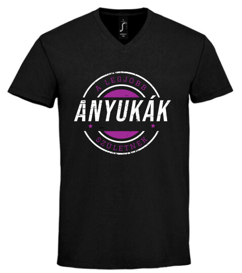 Unisex V nyakú póló