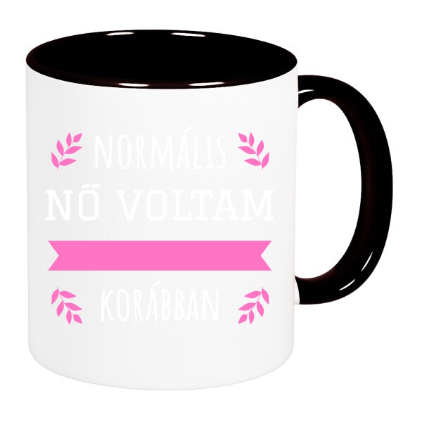 Színes fülű és belsejű bögre