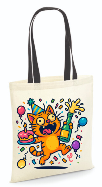 Vászontáska - színes fülű 