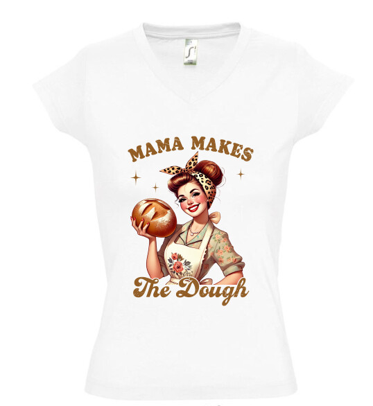 Női V nyakú póló