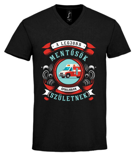 Unisex V nyakú póló
