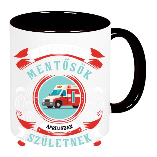 Színes fülű és belsejű bögre