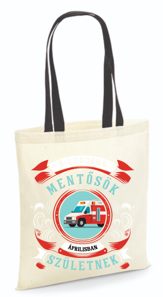 Vászontáska - színes fülű 