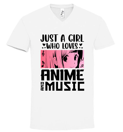 Unisex V nyakú póló