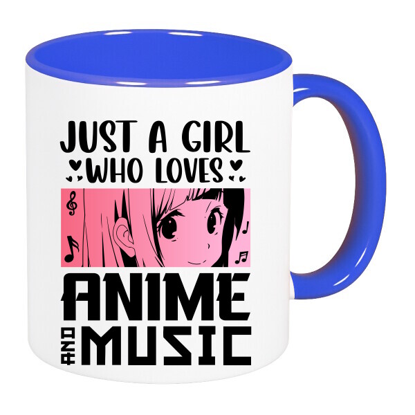 Színes fülű és belsejű bögre