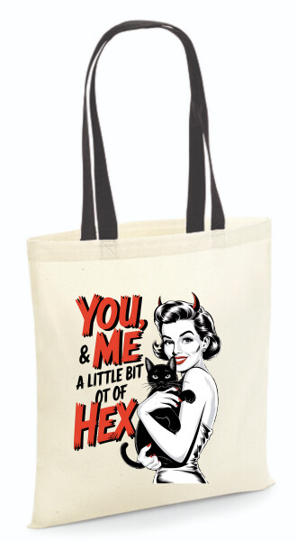 Vászontáska - színes fülű 