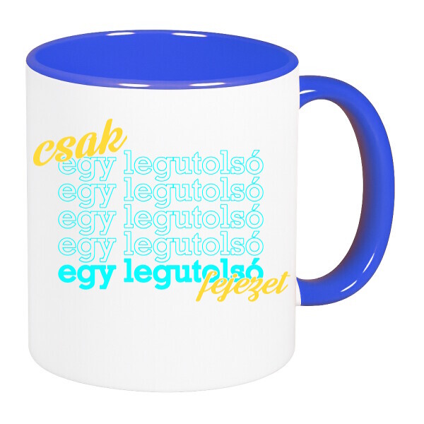 Színes fülű és belsejű bögre