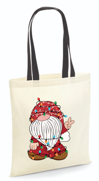 Vászontáska - színes fülű 