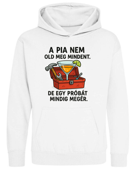 Kapucnis belebújós gyerek pulóver