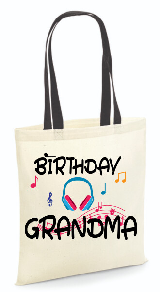 Vászontáska - színes fülű 