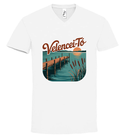 Unisex V nyakú póló