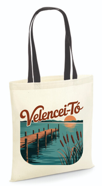 Vászontáska - színes fülű 