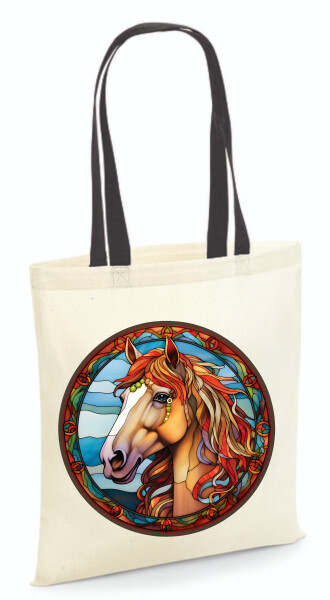 Vászontáska - színes fülű 