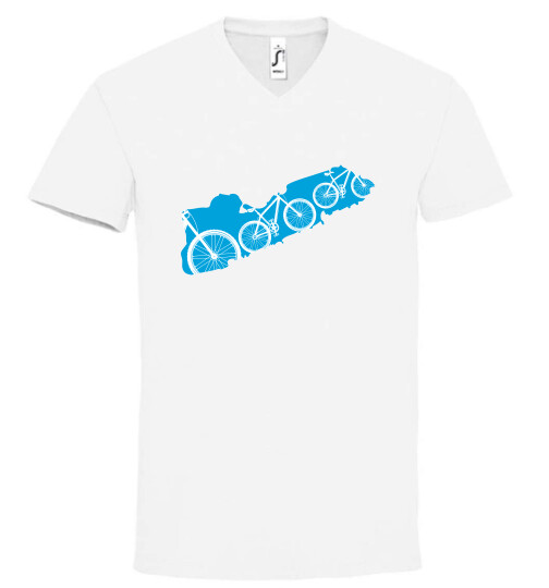 Unisex V nyakú póló