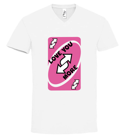 Unisex V nyakú póló