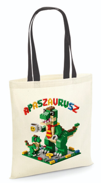 Vászontáska - színes fülű 