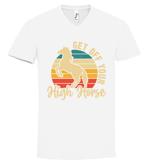 Unisex V nyakú póló